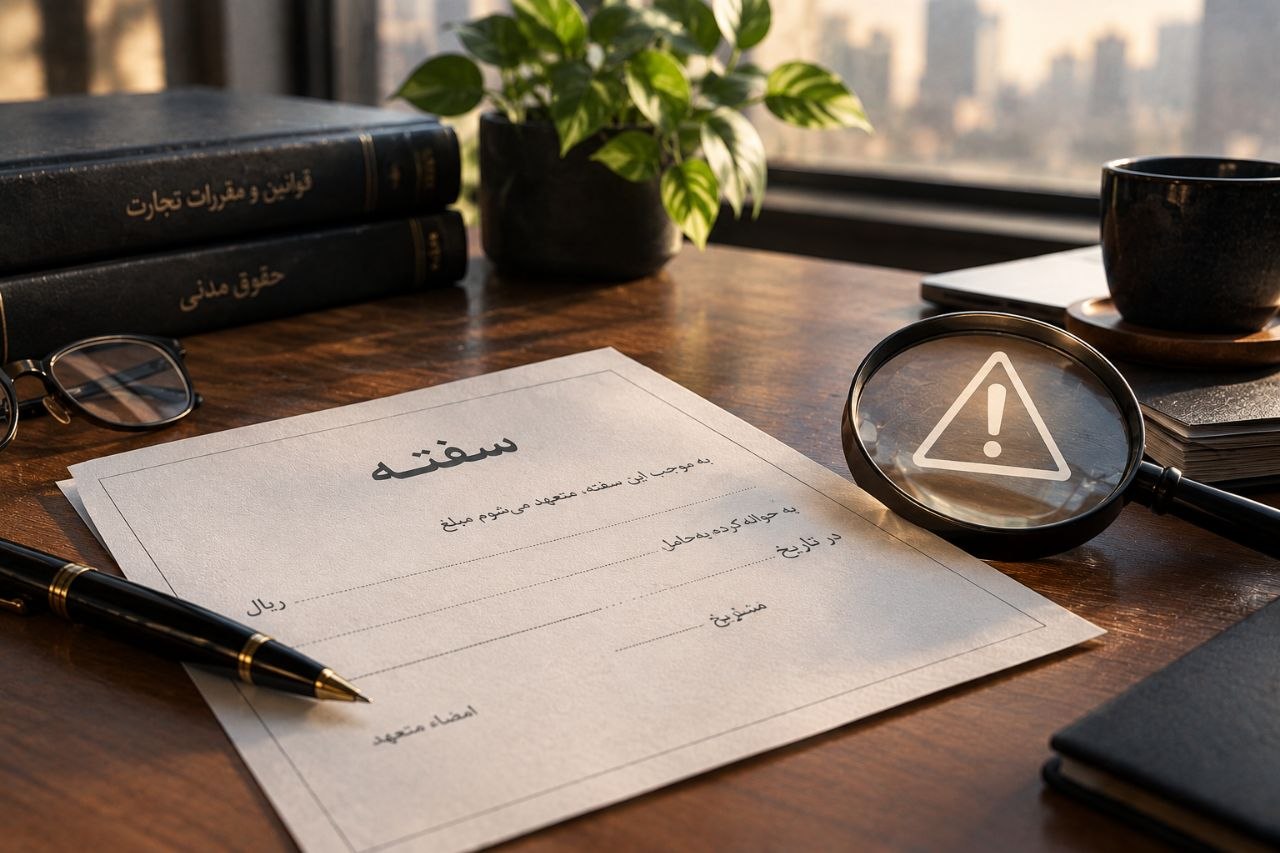 سفته سفید امضا و خطرات آن